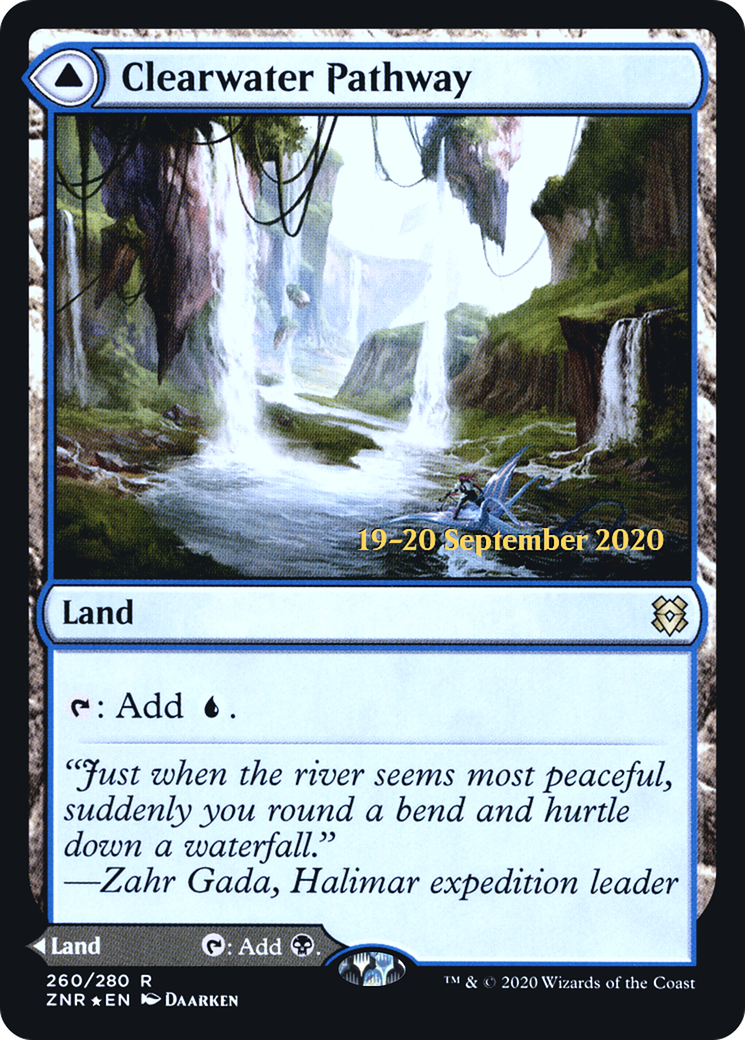 Image of Clearwater Pathway (PRE-260) - Zendikar Rising Promos Foil