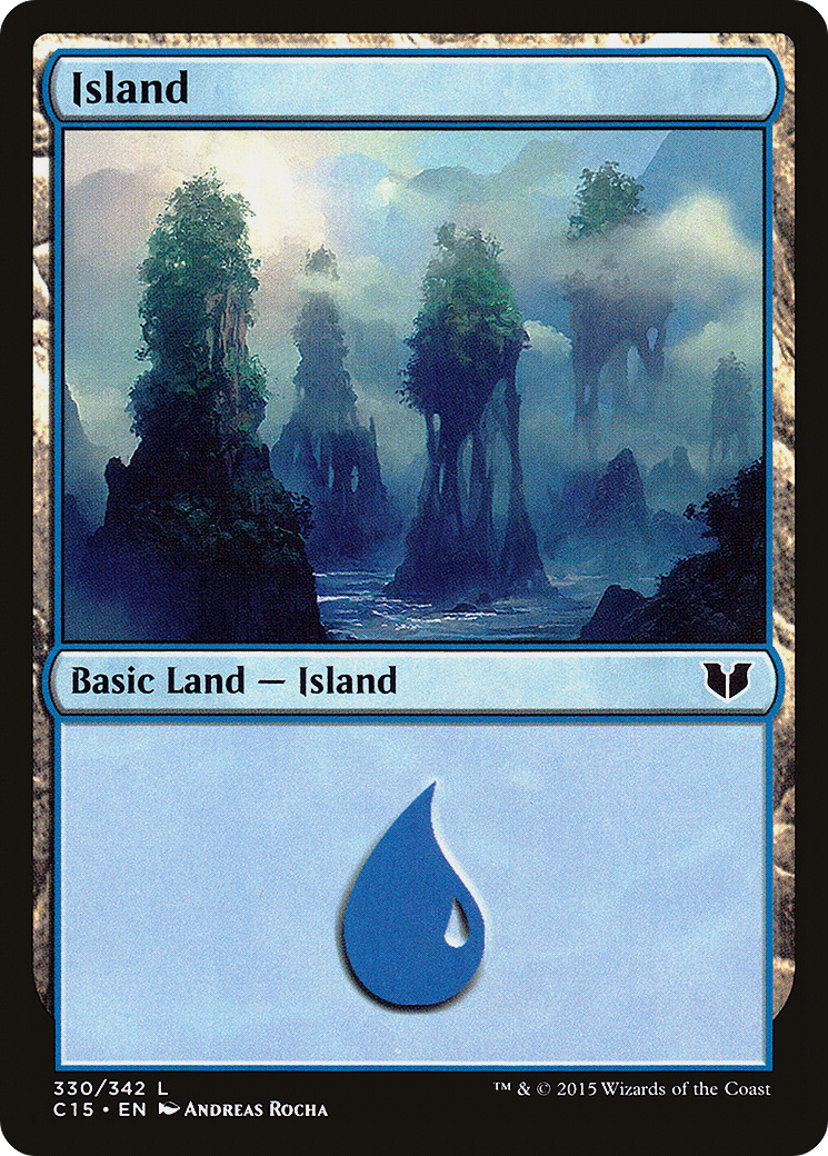 Image of Island (330) (C15-330) - Commander 2015