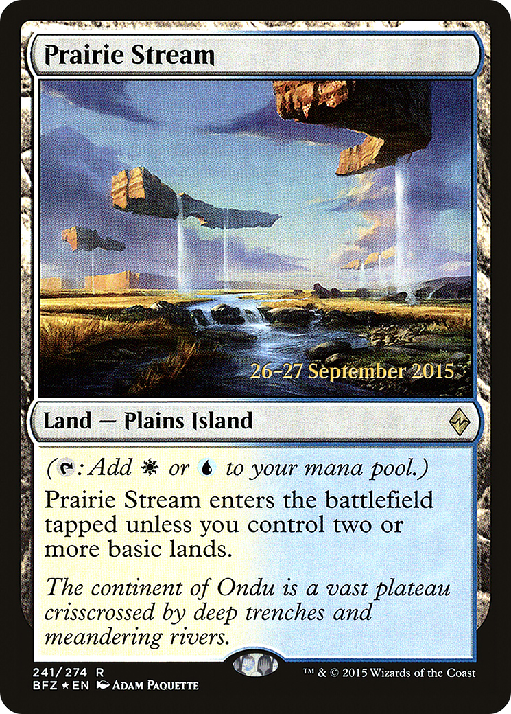 Image of Prairie Stream (PRE-241) - Battle for Zendikar Promos Foil