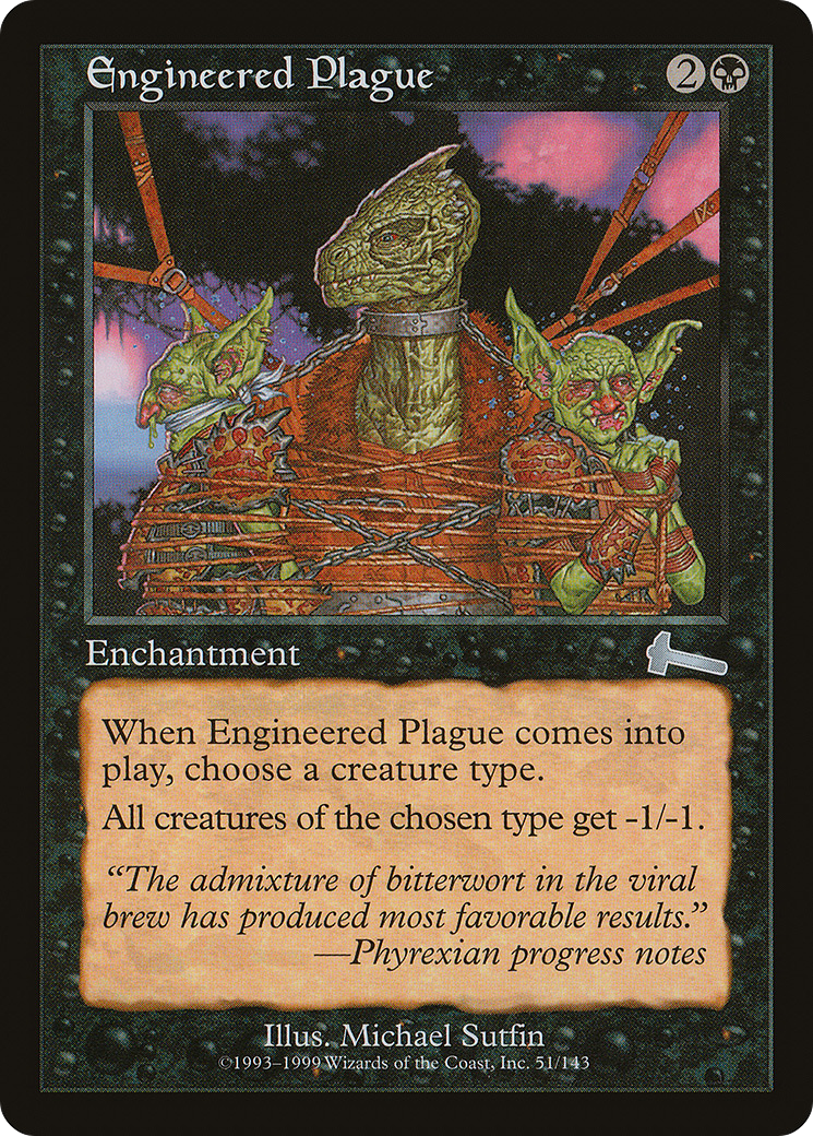 Image of Engineered Plague (ULG-051) - Urza's Legacy Foil