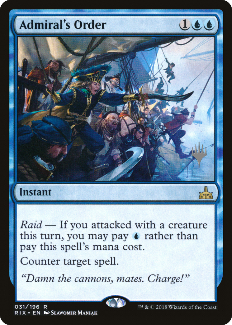 Image of Admiral's Order (PPM20-031) - Rivals of Ixalan Promos Foil