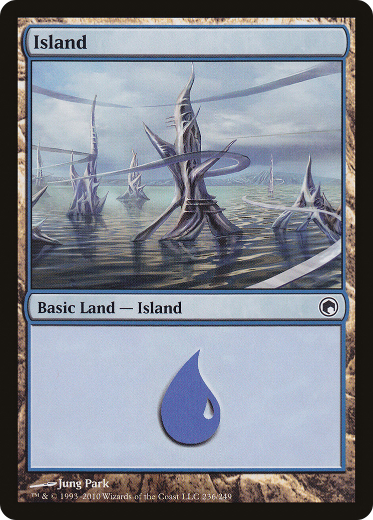 Image of Island (236) (SOM-236) - Scars of Mirrodin