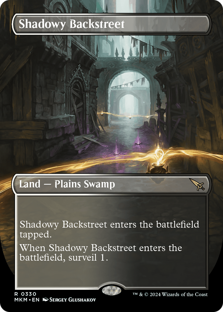 Image of Shadowy Backstreet (Borderless) (MKM-330) - Murders at Karlov Manor (Borderless)