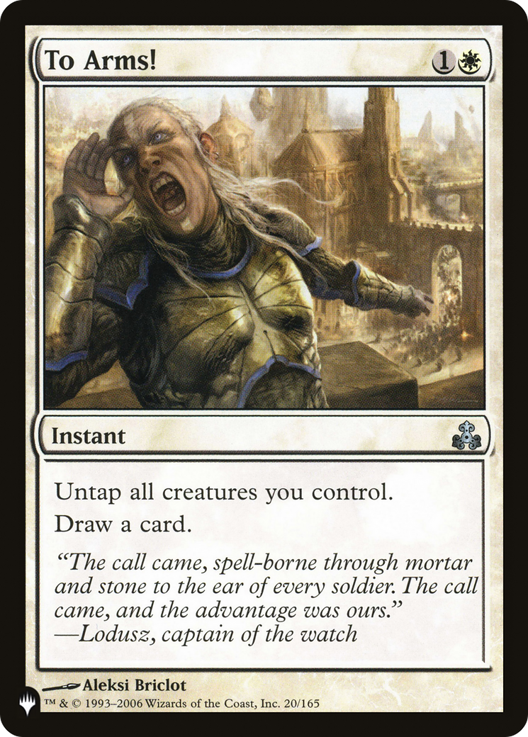 Image of To Arms! (LIST-GPT-20) - The List