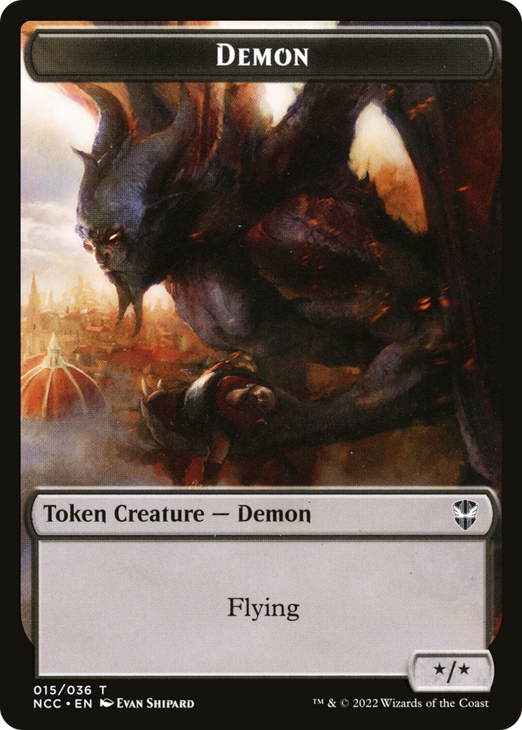 Image of Demon (TNCC-015) - New Capenna Commander Tokens Foil