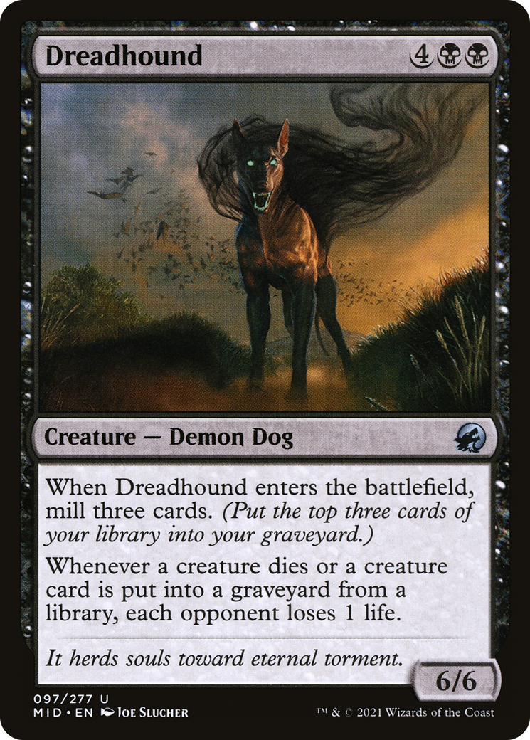 Image of Dreadhound (MID-097) - Innistrad: Midnight Hunt Foil
