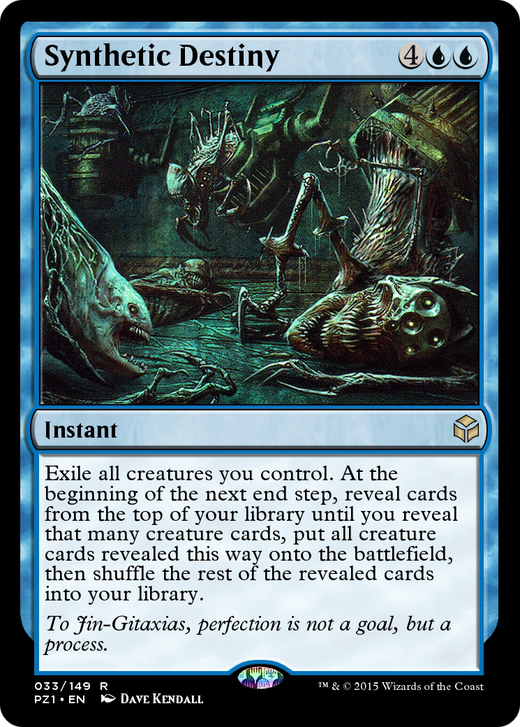 Image of Synthetic Destiny (PZ1-033) - Legendary Cube Prize Pack Foil
