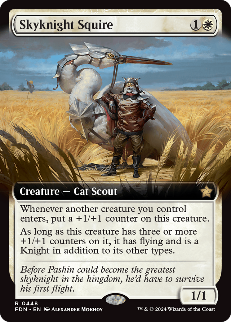 Image of Skyknight Squire (Extended Art) (FDN-448) - Foundations: (Extended Art)