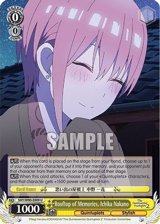 Image of Rooftop of Memories, Ichika Nakano (5HY/W90-E009 U) - The Quintessential Quintuplets 2