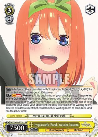 Image of Irreplaceable Bond, Yotsuba Nakano (SR) (5HY/W90-E018S SR) - The Quintessential Quintuplets 2