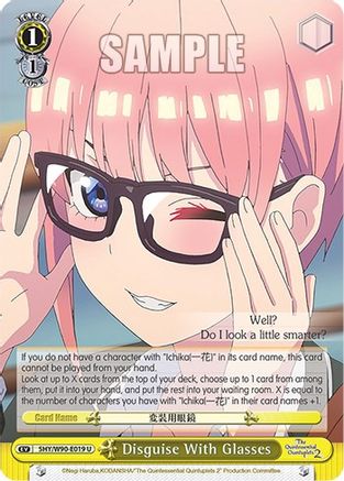 Image of Disguise With Glasses (5HY/W90-E019 U) - The Quintessential Quintuplets 2