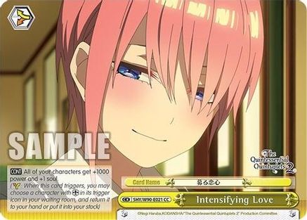 Image of Intensifying Love (5HY/W90-E021 CC) - The Quintessential Quintuplets 2