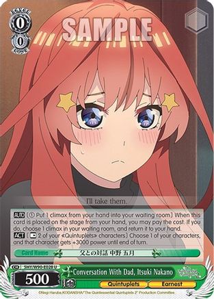 Image of Conversation With Dad, Itsuki Nakano (5HY/W90-E028 U) - The Quintessential Quintuplets 2
