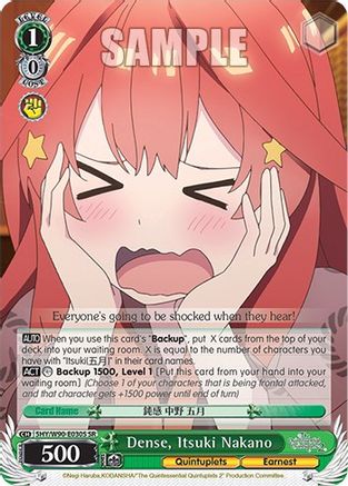 Image of Dense, Itsuki Nakano (SR) (5HY/W90-E030S SR) - The Quintessential Quintuplets 2