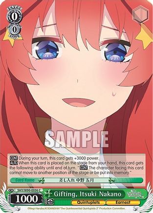Image of Gifting, Itsuki Nakano (5HY/W90-E036 C) - The Quintessential Quintuplets 2