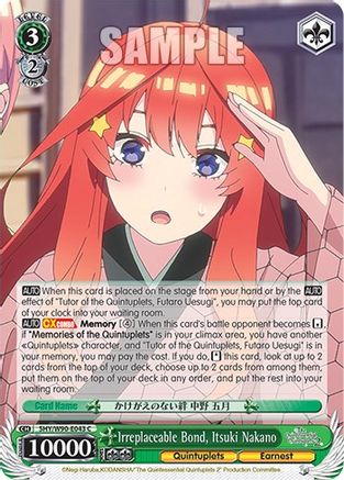 Image of Irreplaceable Bond, Itsuki Nakano (5HY/W90-E043 C) - The Quintessential Quintuplets 2