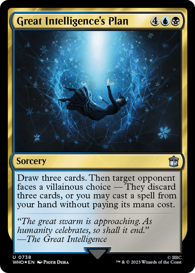 Image of Great Intelligence's Plan (Surge Foil) (WHO-738) - Doctor Who Foil