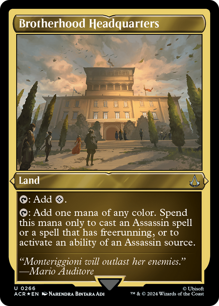 Image of Brotherhood Headquarters (ACR-266) - Assassin's Creed Etched Foil
