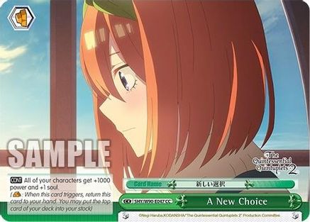 Image of A New Choice (5HY/W90-E047 CC) - The Quintessential Quintuplets 2