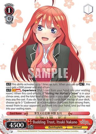Image of Budding Trust, Itsuki Nakano (5HY/W90-E050 RR) - The Quintessential Quintuplets 2