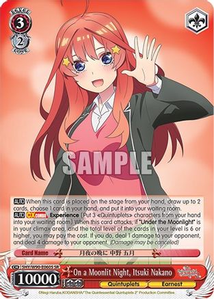 Image of On a Moonlit Night, Itsuki Nakano (SR) (5HY/W90-E060S SR) - The Quintessential Quintuplets 2