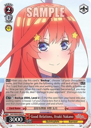 Image of Good Relations, Itsuki Nakano (5HY/W90-E063 U) - The Quintessential Quintuplets 2