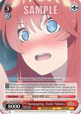 Image of Rampaging, Itsuki Nakano (5HY/W90-E064 U) - The Quintessential Quintuplets 2