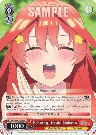 Image of Echoing, Itsuki Nakano (5HY/W90-E065 C) - The Quintessential Quintuplets 2