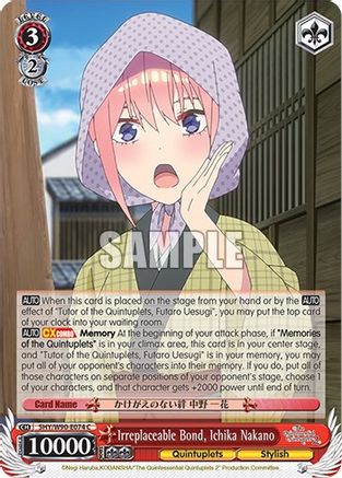 Image of Irreplaceable Bond, Ichika Nakano (5HY/W90-E074 C) - The Quintessential Quintuplets 2
