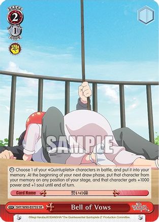 Image of Bell of Vows (SR) (5HY/W90-E075S SR) - The Quintessential Quintuplets 2