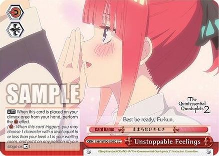 Image of Unstoppable Feelings (5HY/W90-E080 CC) - The Quintessential Quintuplets 2