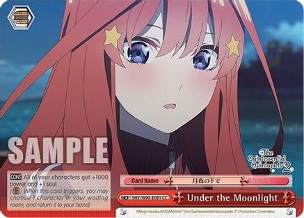 Image of Under the Moonlight (5HY/W90-E081 CC) - The Quintessential Quintuplets 2