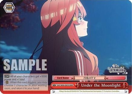 Image of Under the Moonlight (RRR) (5HY/W90-E081R RRR) - The Quintessential Quintuplets 2