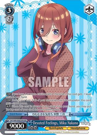 Image of Devoted Feelings, Miku Nakano (OFR) (5HY/W90-E082OFR OFR) - The Quintessential Quintuplets 2