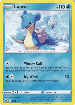 Image of Lapras 006/15  McDonalds Promos 2022 - Promo