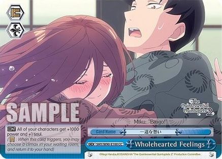 Image of Wholehearted Feelings (5HY/W90-E100 CC) - The Quintessential Quintuplets 2