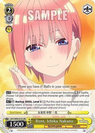 Image of Rent, Ichika Nakano (5HY/W90-E101 PR) - The Quintessential Quintuplets 2