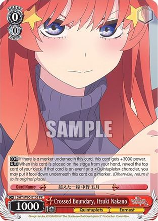 Image of Crossed Boundary, Itsuki Nakano (5HY/W90-E105 PR) - The Quintessential Quintuplets 2