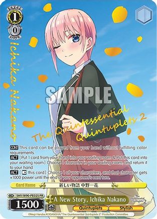 Image of A New Story, Ichika Nakano (Foil) (5HY/W90-PE02S PR) - The Quintessential Quintuplets 2