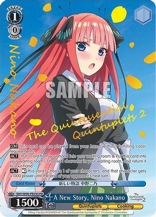 Image of A New Story, Nino Nakano (Foil) (5HY/W90-PE03S PR) - The Quintessential Quintuplets 2