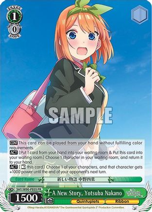 Image of A New Story, Yotsuba Nakano (5HY/W90-PE05 PR) - The Quintessential Quintuplets 2