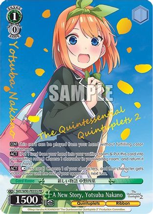 Image of A New Story, Yotsuba Nakano (Foil) (5HY/W90-PE05S PR) - The Quintessential Quintuplets 2