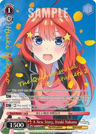 Image of A New Story, Itsuki Nakano (Foil) (5HY/W90-PE06S PR) - The Quintessential Quintuplets 2