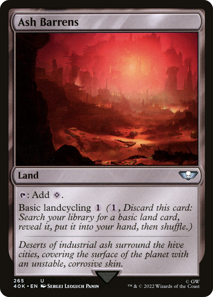 Image of Ash Barrens (40K-265) - Warhammer 40,000 Commander