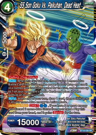 Image of SS Son Goku Vs. Paikuhan, Dead Heat (BT18-038) - Dawn of the ZLegends Foil