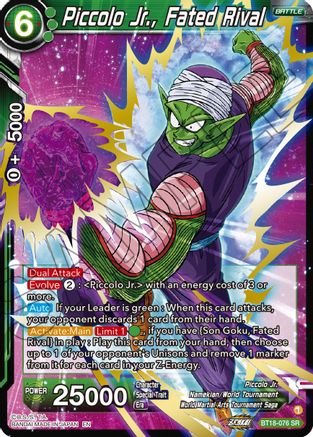 Image of Piccolo Jr., Fated Rival (BT18-076) - Dawn of the ZLegends Foil