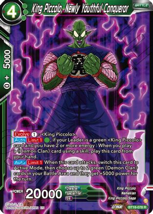 Image of King Piccolo, Newly Youthful Conqueror (BT18-078) - Dawn of the ZLegends