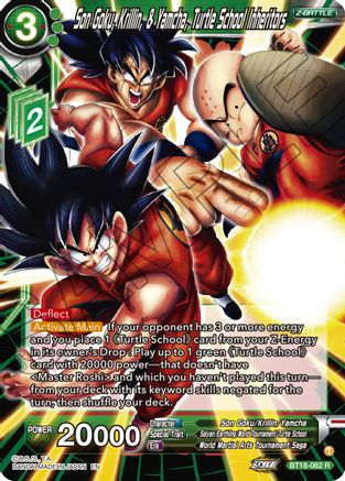 Image of Son Goku, Krillin, & Yamcha, Turtle School Inheritors (BT18-062) - Dawn of the ZLegends Foil