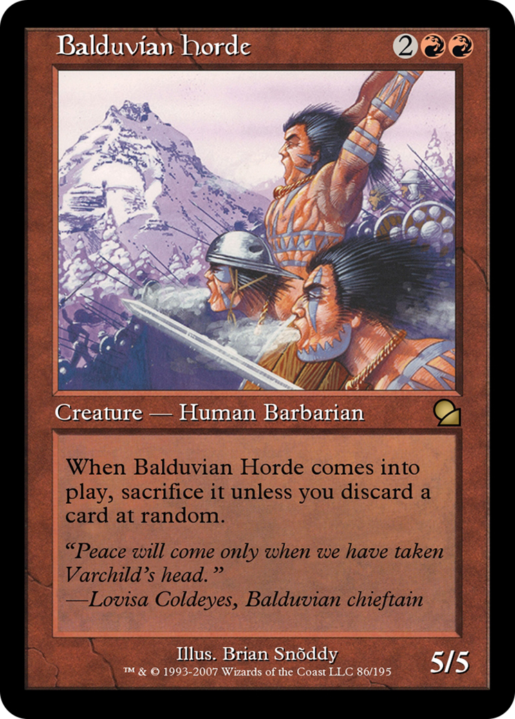 Image of Balduvian Horde (ME1-086) - Masters Edition