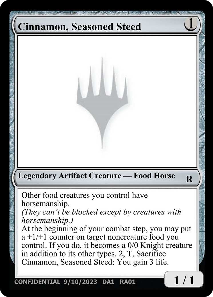 Image of Cinnamon, Seasoned Steed (UNK-RA01) - Unknown Event